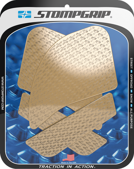 Traction Pad Tank Grips - Icon - Clear - Ninja 1000 SX 2020 - 2024