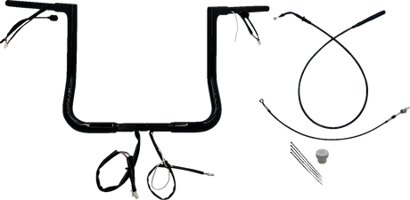 1-1/4\" EZ Install Flat Top Handlebar - 14\" - Black 2023 - 2024