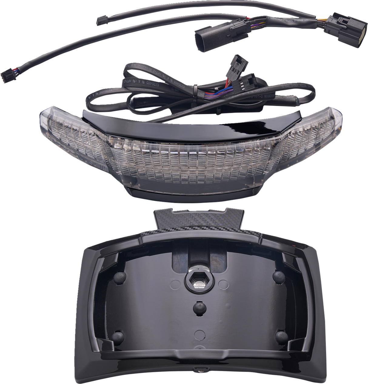 Taillight/License Plate Holder - Light Smoke Lens - Black 2014 - 2022