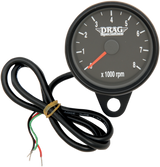 Mini Electronic Tachometer - Black - Backlit LED Black Face - 2.4\" 1986 - 2003