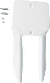 Front Number Plate - White 1986 - 1999