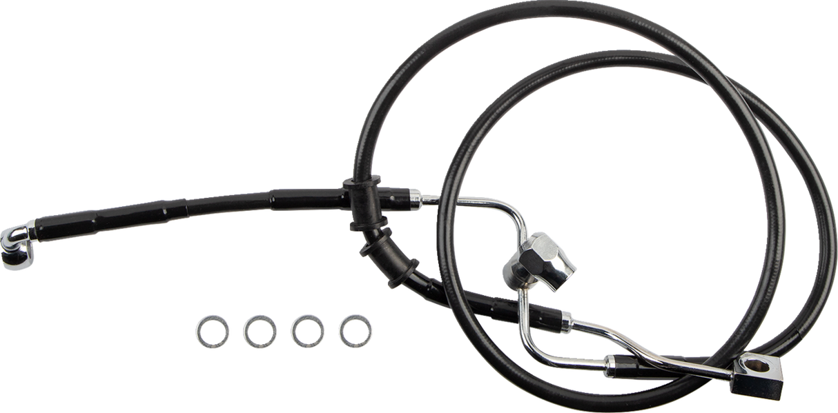 Brake Line - Rear - Master Cylinder to ABS - Black 2018 - 2023