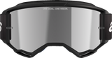 Vision 3 Goggle - Wordmark - Black - Silver Mirror Lens