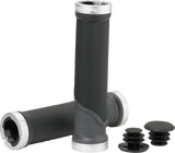 Mountain Bike Lock-On Grips - Black/Gray - 130 mm