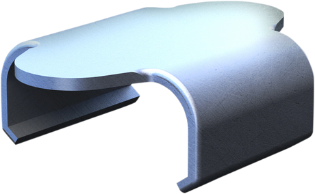 Flat Track Clips - 1.640\" Total Length - 10 Pack