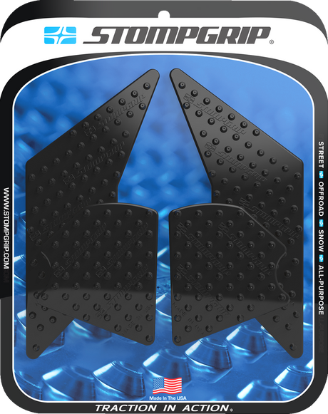 Traction Pad Tank Grips - Volcano - Black - Tenere 700 2021 - 2025