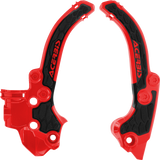 X-Grip Frame Guards - Black/Red - Gas Gas | Husqvarna | KTM 2024 - 2025