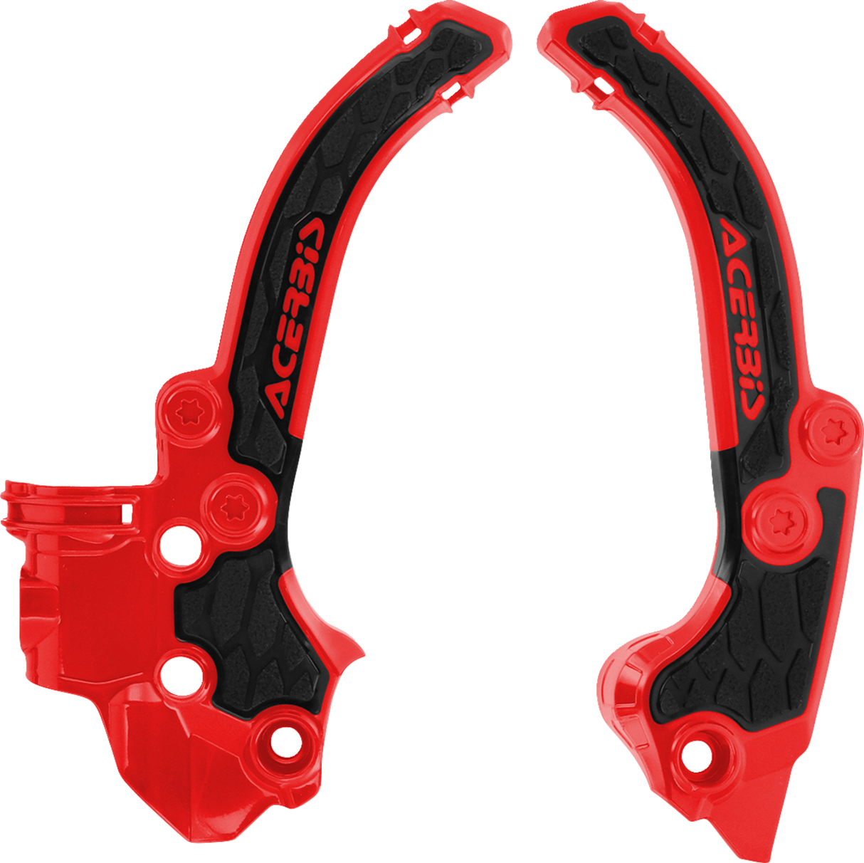 X-Grip Frame Guards - Black/Red - Gas Gas | Husqvarna | KTM 2024 - 2025