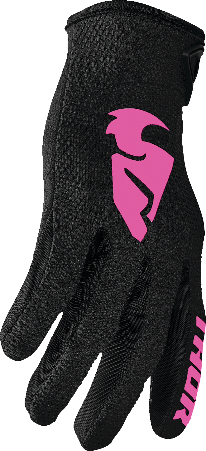 Women\'s Sector Gloves - Black/Pink - Small