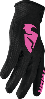 Women\'s Sector Gloves - Black/Pink - Medium