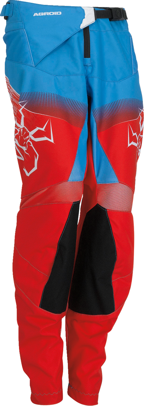 Youth Agroid Pants - Red/White/Blue - US 26
