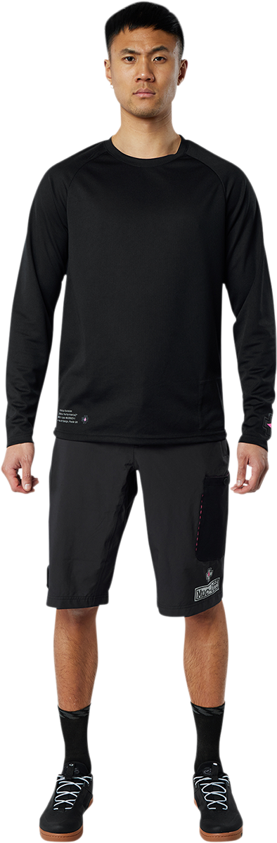 Riders Long-Sleeve Jersey - Black - Small