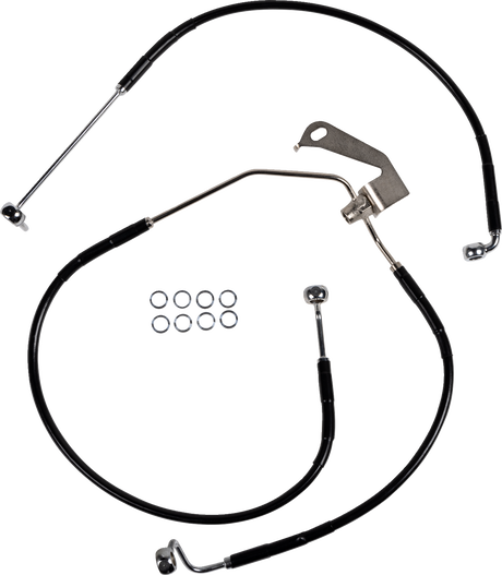 Brake Line - Rear - Non-ABS - Black 2009 - 2013