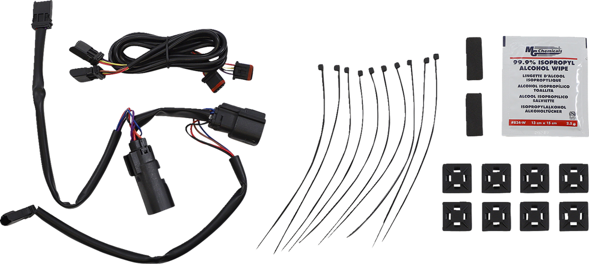 Latch Light - Saddlebag - Dual Color - Red - Chrome 2014 - 2023