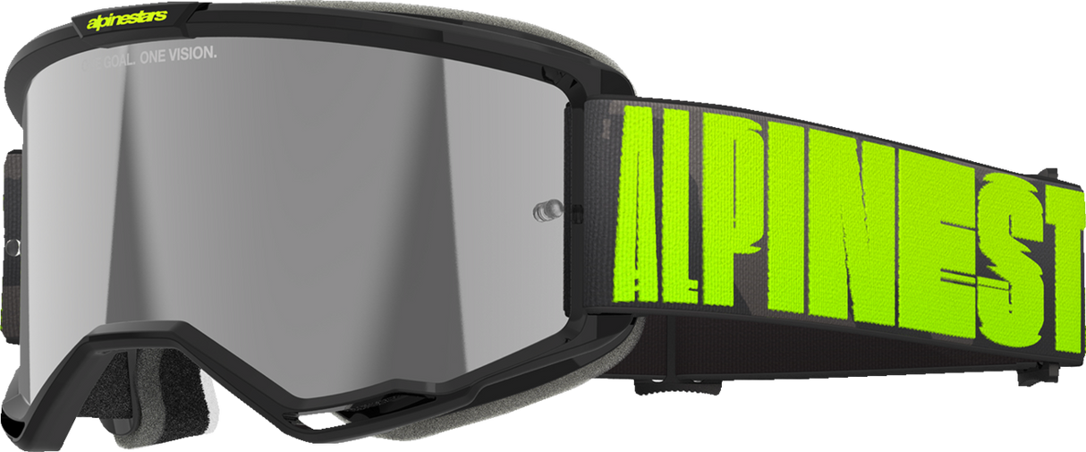 Vision 5 Goggle - Hollow - Charcoal/Yellow Fluo - Silver Mirror Lens