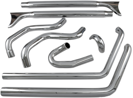 Fishtail Exhaust - 33\" - Softail 2007 - 2017