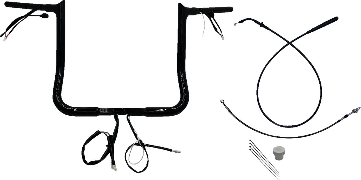 1-1/4\" EZ Install Pointed Top Handlebar - 14\" - Black 2023 - 2024