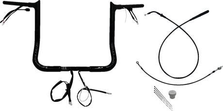 1-1/4\" EZ Install Pointed Top Handlebar - 14\" - Black 2023 - 2024