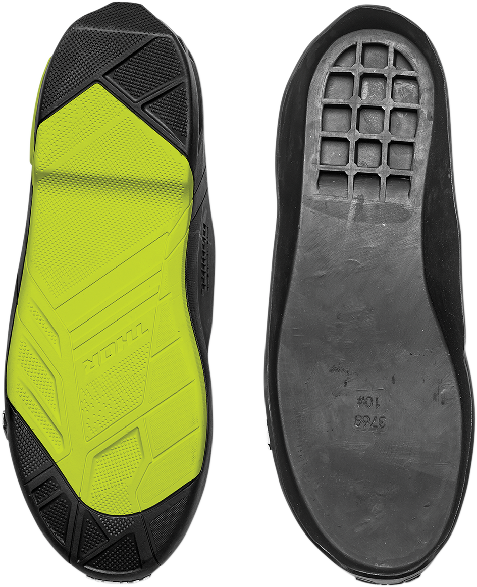 Radial Boots Replacement Outsoles - Black/Yellow Fluorescent - Size 7-8