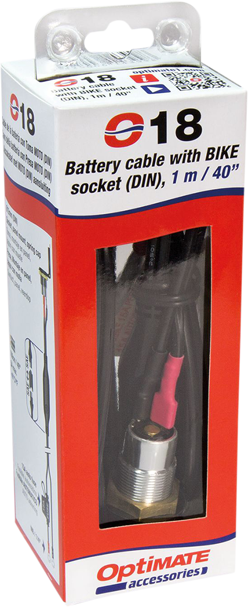 Power Socket - w/ Battery Lead/Panel Mount