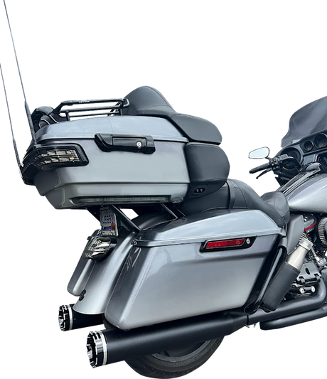 4.5\" Mufflers for Touring - Black with Tracer 2017 - 2022