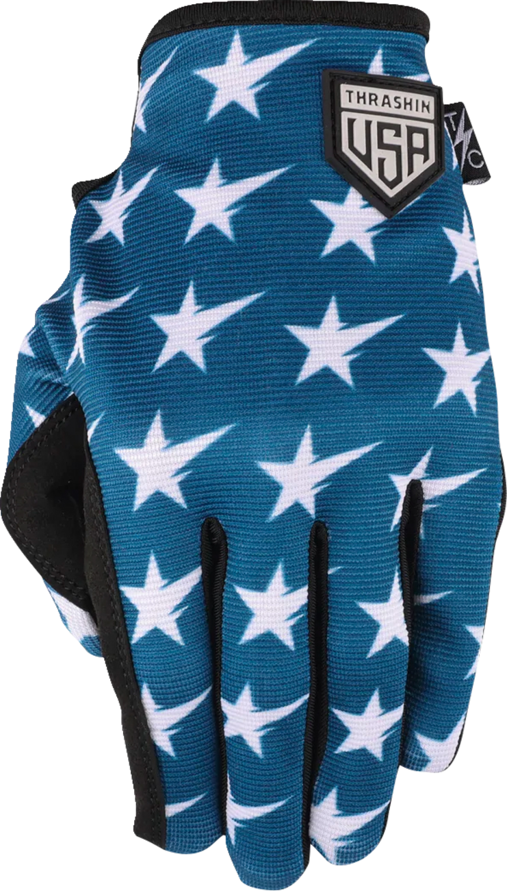 Stars & Bolts Stealth Gloves - Red/Blue - Large