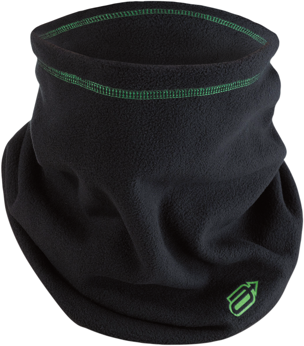 Fleece Neck Warmer - Black/Green