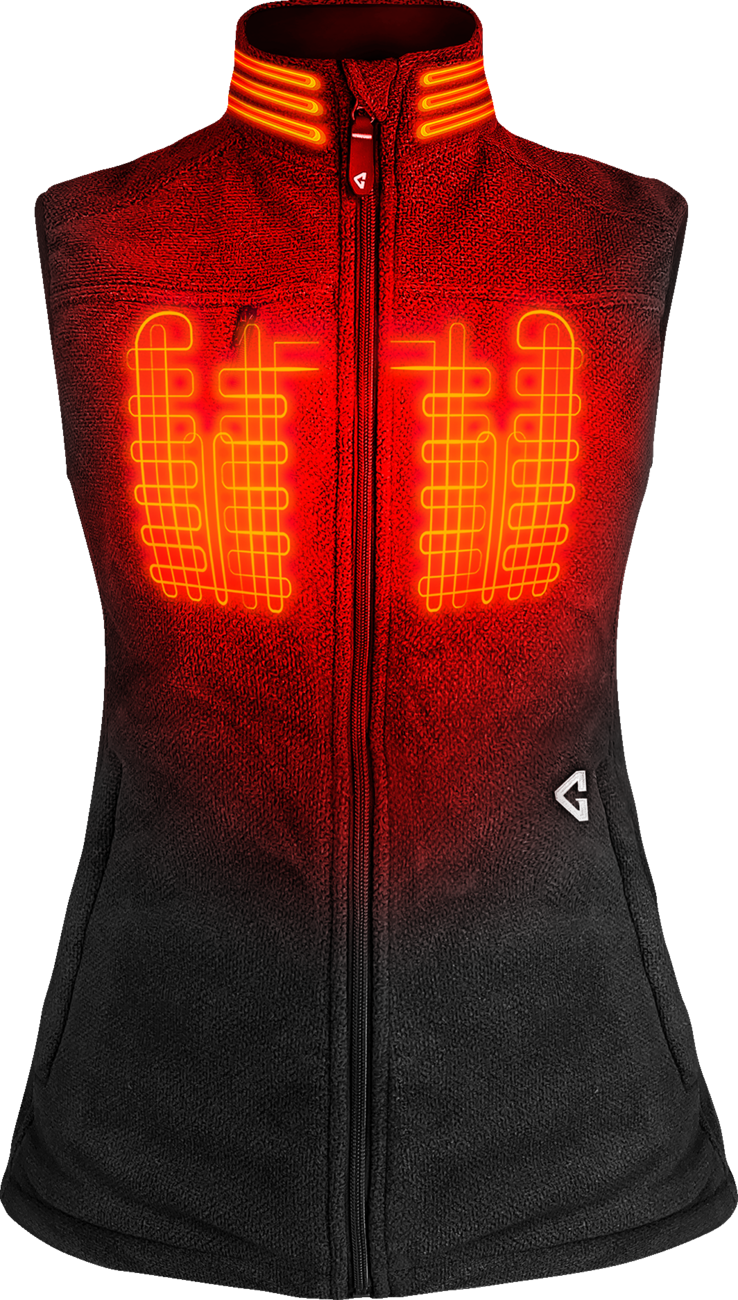Women\'s 7V Thermite Heated Fleece Vest 2.0 - Black - XL