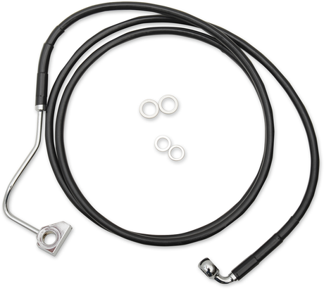 Brake Line - Front (Upper) - Black - +8\" 2015 - 2022
