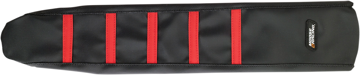 Ribbed Seat Cover - Black Cover/Red Ribs - Honda 2004 - 2009