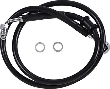 Brake Line - +8\" - Black - \'18-\'22 Softail 2018 - 2023