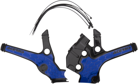X-Grip Frame Guards - Black/Blue - YZ 65 2018 - 2023