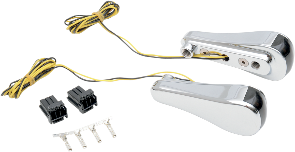 LED Front Turn Signals - Smooth - Chrome 1998 - 2013