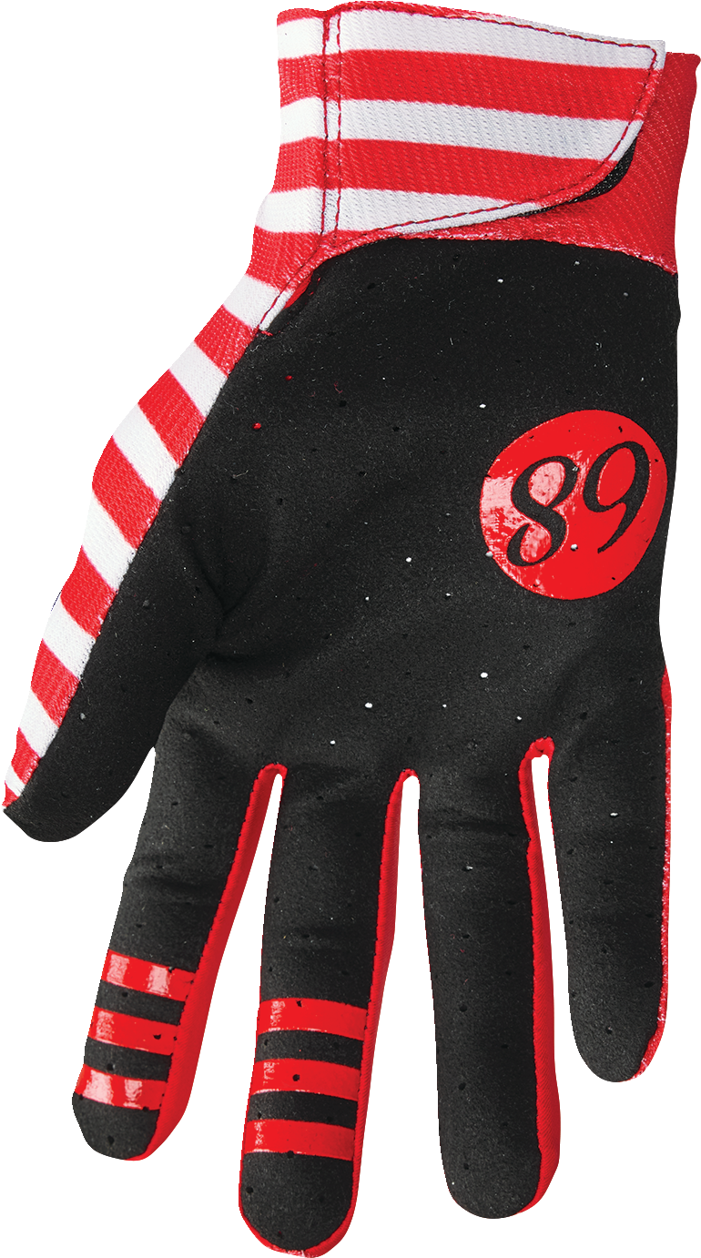 Mainstay Gloves - Slice - White/Red - Large