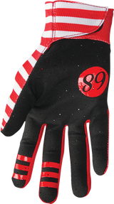 Mainstay Gloves - Slice - White/Red - Large