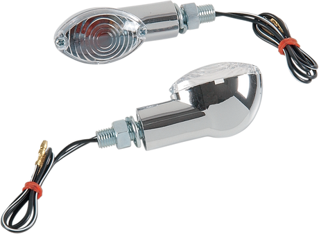 Ultra Mini Marker Lights - Chrome/Clear