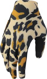 Women\'s SPORTMODE Cheetah Gloves - Tan/Black - Small