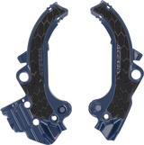 X-Grip Frame Guards - Black/Blue - Gas Gas | Husqvarna | KTM 2024 - 2025