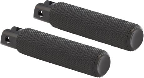 Passenger Knurled Footpegs - Black - FXDR 2018 - 2020