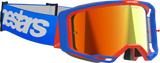 Vision 8 Goggle - Wordmark - Blue/Orange - Red Mirror
