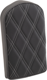 Sissy Bar Pad - Double Diamond - Silver - Tall