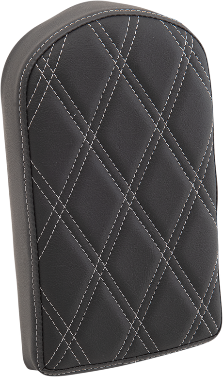 Sissy Bar Pad - Double Diamond - Silver - Tall