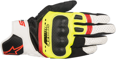 SP-5 Gloves - Black/Fluo Yellow/White/Fluo Red - 3XL