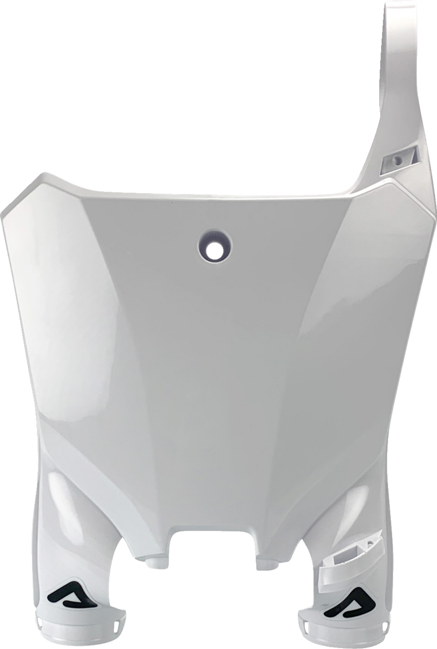 Raptor Number Plate - White