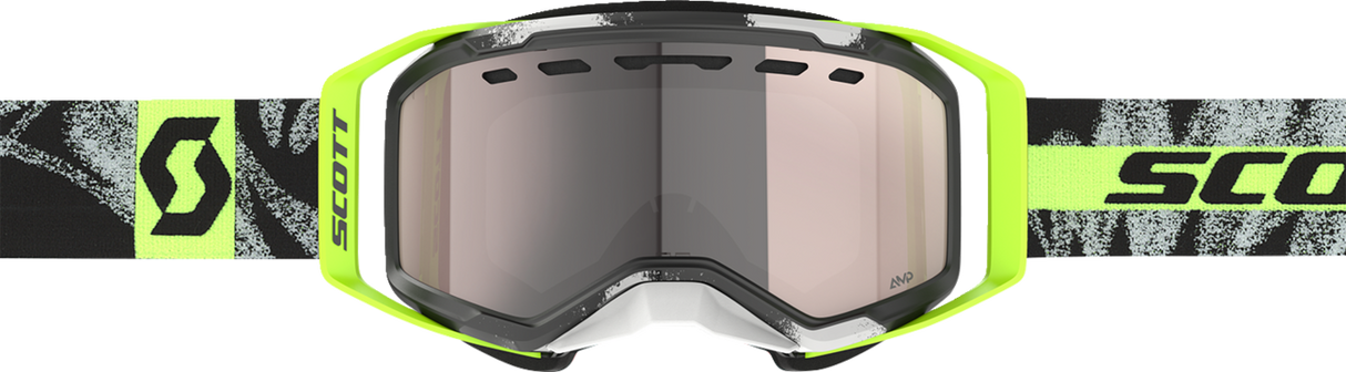 Prospect 2.0 SMB Goggle - Caviar Black/Safety Yellow - AMP Silver Chrome Lens