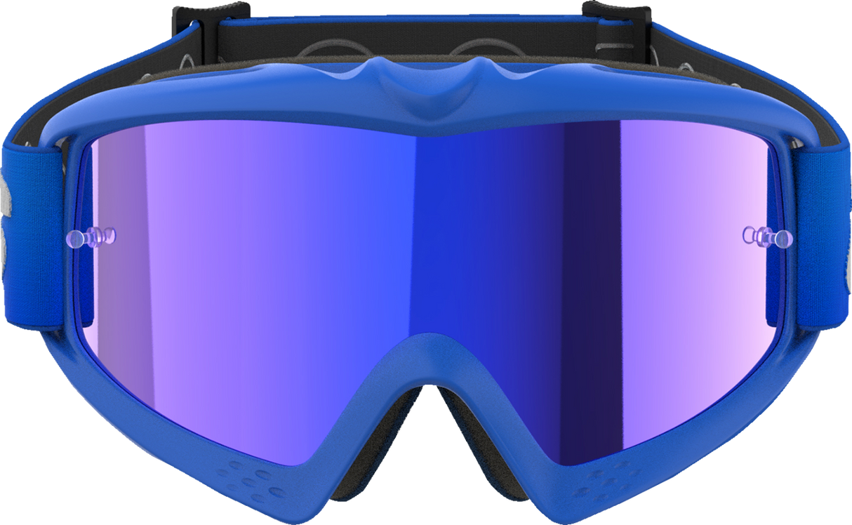 Youth Vision Goggle - Blaze - Blue - Blue Mirror Lens