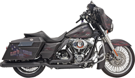Down Under Exhaust - Black - Straight Can 2009 - 2016