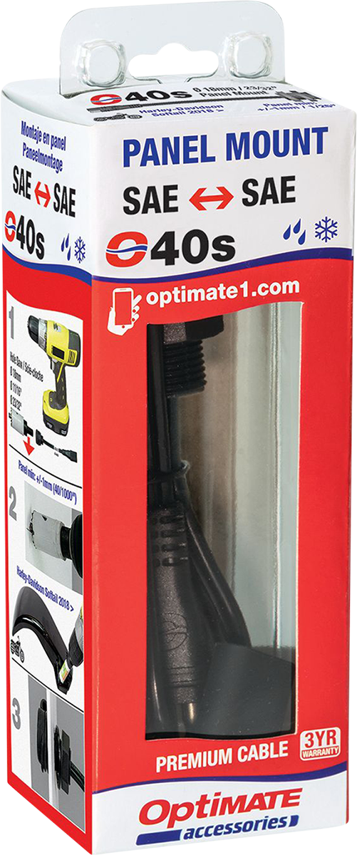 Weatherproof SAE Thin Panel Mount Socket O-40 - Short