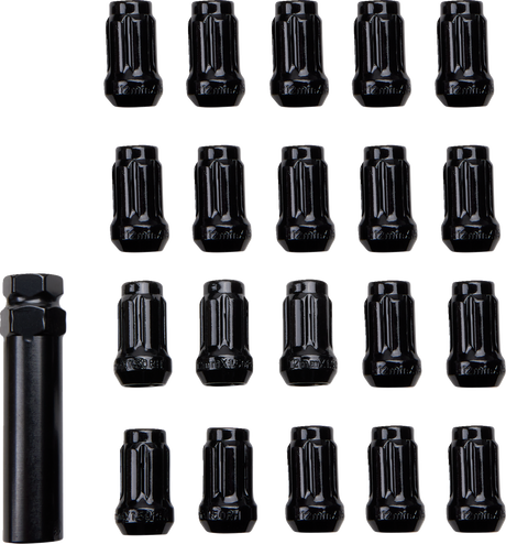Lug Nut - Black - 12 mm
