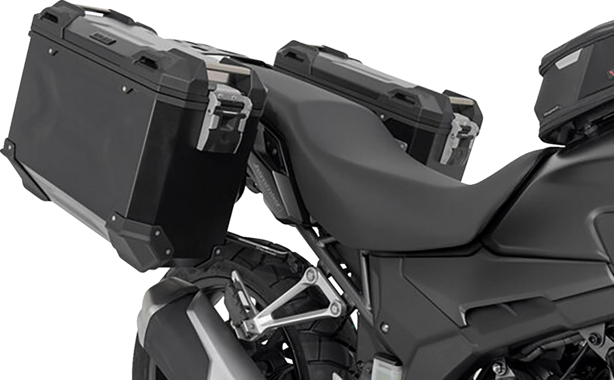 TRAX ADV Aluminum Case System - Black - Honda CB/CBR/NX 500 \'13-\'24 2013 - 2024
